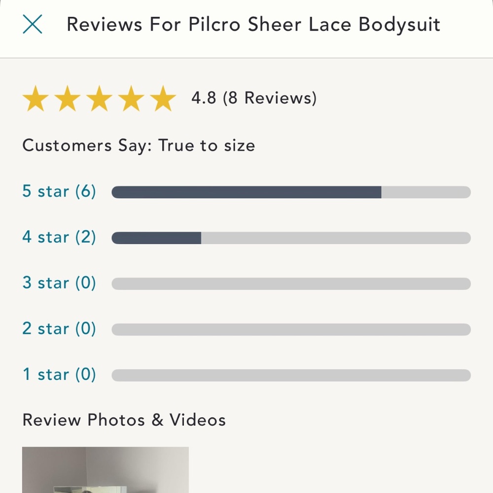 NWOT Anthro Sheer Lace Bodysuit - Picture 4 of 4